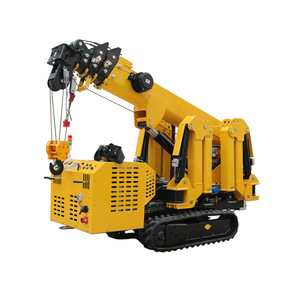 Crawler listrik derek laba-laba operasi Remote kontrol hidrolik teleskopik Boom lift lipat 20m tinggi angkat 5m/1000kg - Product Image 5