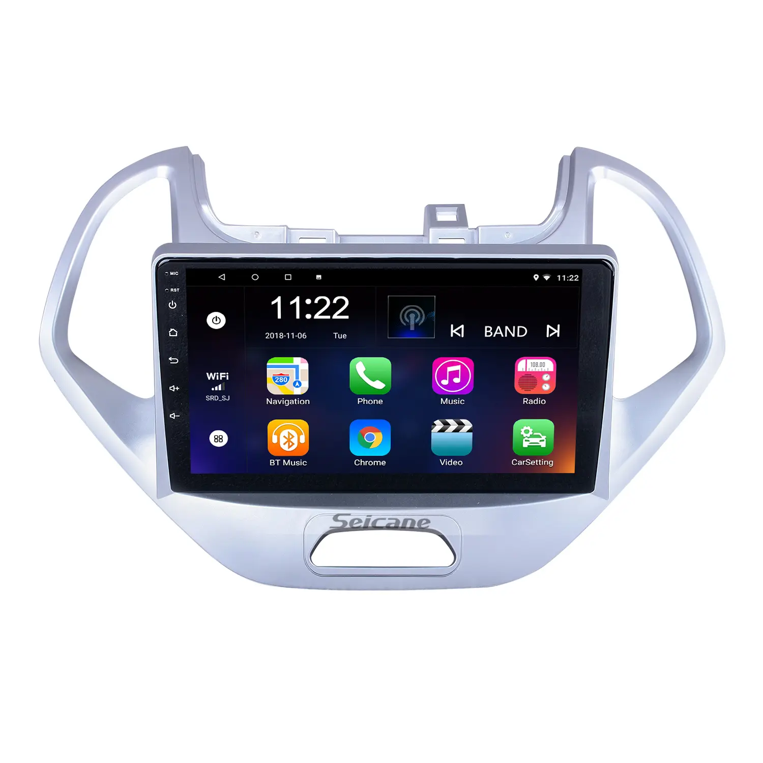 OEM 9 polegada Android 13.0 para 2019 Ford Figo Rádio com HD Touchscreen Sistema de Navegação GPS suporte Carplay TPMS