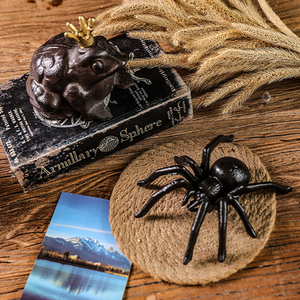 Decoración Vintage de Hierro Fundido con Forma de Animales para Halloween: Cerdo, Gato, Rana, Príncipe, Araña para Fiestas al Aire Libre - Product Image 6