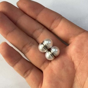 Pesas Magnéticas para Velos de Novia, Cierres a Prueba de Viento para Sujetar Velos Largos, Accesorios de Boda Premium, Pendientes Magnéticos de Perlas - Product Image 6