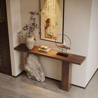 Console moderne en pin massif de style chinois pour villa, ferme, hôtel, couloir, entrée, salle à manger, salon – Écologique