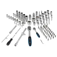 110 Uds GTYPRO RTS taller Hardware Kit de herramientas manuales de calidad de Taiwán, juego de enchufes, llave de trinquete, llave inglesa 1/4 1/2, estuche rígido OEM