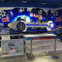 La vitesse électrique montée sur remorque de parc d'attractions badine la mini voiture volante folle à vendre