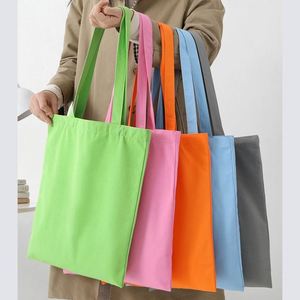 DLBZ High Quality Reusable Blank Custom Cotton Canvas Tote <b>Bags</b> With Printed Logo for Student <b>College</b> - Product Image 2