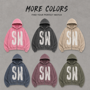 <span class=keywords><strong>Felpa</strong></span> con cappuccio da uomo OEM Y2K cropped rosa con <span class=keywords><strong>bordo</strong></span> grezzo, cuciture a vista, stampa serigrafica, effetto sbiadito dal sole, lavaggio acido, strappi e zip - Product Image 4