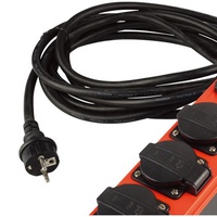 Bloc d'alimentation Schuko étanche 5 m, 4 prises, multiprise 4 voies avec prise USB