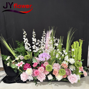 <span class=keywords><strong>Guirlande</strong></span> de chemin de table de <span class=keywords><strong>mariage</strong></span> en soie avec arrangement de boule de fleur de rose artificielle longue durée pour la décoration de pièce maîtresse - Product Image 5