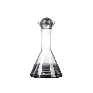 Gradient-Schwarzglas-Dekanter-Set: Weinkaraffe mit Whiskygläsern – Servier-Set für die Hausbar, Großhandel - Product Image 4