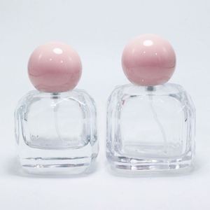 Mejor Precio: Botella de Perfume de Vidrio Rosa Vacía con Pulverizador, 30ml 50ml 100ml, Recargable, Ecológica, para Difusor de Varillas, con Serigrafía - Product Image 2
