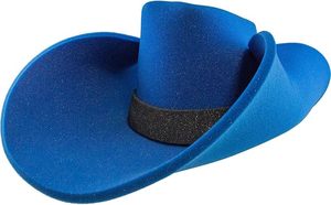 Sombrero de Vaquero de Espuma HLC ODM, Talla Única, Color Azul, Sombrero de Vaquero Gigante de Espuma para Halloween, Deportes, Cumpleaños, Bodas, Decoración de Fiestas - Product Image 2