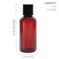 Échantillon gratuit de vente flash pour différentes capacités 30ml 50ml 100ml nouvelle bouteille de sirop en plastique ambré d'érable
