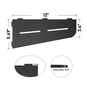 ชั้นวางของในห้องน้ำเข้ามุมทำจากสแตนเลส304การออกแบบที่ทันสมัย - Product Image 6