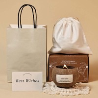 Coffret cadeau de Noël en coquille de noix de coco, bougie artisanale de luxe à la cire de soja pour femme, cadeau d'anniversaire pour meilleure amie, bougies parfumées