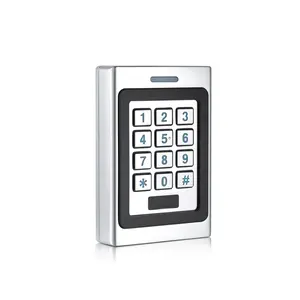 กันน้ำโลหะปุ่มกดประตูล็อคแบบสแตนด์อโลน W26 Wiegand Wireless Access Control Reader