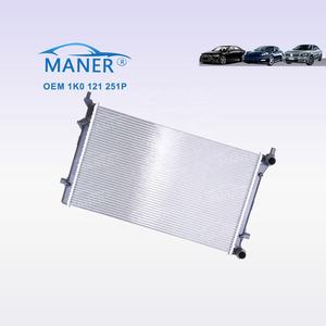 อะไหล่เครื่องยนต์รถยนต์ MANER ระบบระบายความร้อน หม้อน้ำอลูมิเนียม 1K0121251P 1K0121251F 1K0121251AP สำหรับ Audi A3 VW GOLF Passat EOS - Product Image 2
