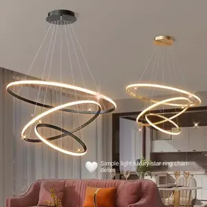 Candelabro de sala de estar moderno simple luz de lujo lámparas nórdicas dormitorio creativo bar restaurante candelabro