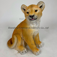 Fournitures pour fêtes sur le thème du cirque, sculptures d'animaux de la jungle en résine grandeur nature personnalisées, accessoires à vendre