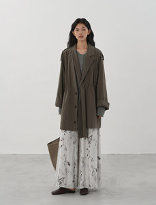 <span class=keywords><strong>Trench</strong></span> Coat da <span class=keywords><strong>Donna</strong></span> VV 2026 Nuovo Stile Casual con Cintura Decorativa e Colletto a Risvolto, <span class=keywords><strong>Trench</strong></span> Coat Chic Retrò a Maniche Lunghe - Product Image 6