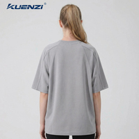 T-shirt pour femme Kuenzi à manches chauve-souris surdimensionnées, logo personnalisé, col rond, manches courtes, 100% polyester, 180 GSM, respirant