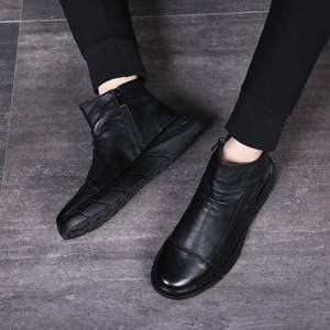 Botas Chelsea Retro para Hombre, Otoño 2026, Estilo Británico, Botas de Tobillo Altas, Moda Coreana, Versátiles y Casuales - Product Image 4