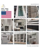CBMMart Armoire de cuisine de luxe sur mesure Design moderne/classique Meubles de maison Projets d'armoires de cuisine pour les maisons