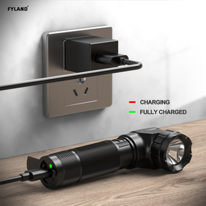 Đa Chức Năng Đèn Pin Chiến Thuật Góc Phải Có Thể Sạc Lại Nhỏ Gọn <span class=keywords><strong>Torch</strong></span> Cho Săn Bắn Câu Cá Cắm Trại Zoom Đèn Pin & Ngọn Đuốc - Product Image 4