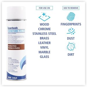 Boardwalk 346ACT Polish pour bois de citron 19oz Aérosol 12/boîte - Product Image 5