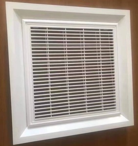 Thiết Kế Hiện Đại Vuông Nhôm Trần Khuếch Tán Với 4-Cách Cung Cấp Có Thể Tháo Rời ABS Nhựa Điều Hòa Không Khí Đường Cong Khuếch Tán - Product Image 5