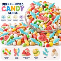 Zoete Snoep Groothandel Bulkverpakking Diverse Fruitsmaak Gevriesdroogde Jelly Snoep Snoepjes Populaire Vriesdroge Fruitige Jelly Bean