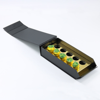 Boîte cadeau de capsules de café de luxe personnalisée avec lamination mate, doublure en éponge, fermeture magnétique et carton recyclable