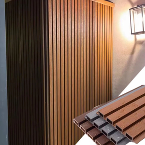 Chất lượng cao bên ngoài <span class=keywords><strong>WPC</strong></span> 2024 thiết kế mới ngoài trời tường ốp <span class=keywords><strong>WPC</strong></span> bên ngoài ngoài Composite bên ngoài <span class=keywords><strong>WPC</strong></span> tường tấm ốp - Product Image 1