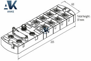 Module compact MURR ELEKTRONIK 54610 MVK Pro MPNIO DIO8 IOL8 M12L 5P PROFINET - Product Image 2