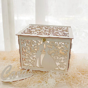 Custom wooden Valentine's Day hollow <b>box</b>, DIY <b>wedding</b> gift <b>card</b> <b>box</b>, business <b>card</b> holder, guest <b>card</b> <b>box</b>. - Product Image 1