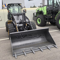 Huade 3ton 5ton Mini Front End Wheel Loader dengan Bucket Grapple Log yang Dilengkapi Komponen Motor Pompa Mesin Inti Efisiensi Tinggi