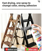 Peinture en aérosol décorative automobile dorée brillante de 400 ml avec peinture en aérosol décorative métallique, service ODM