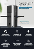 Serrure de porte intelligente avec clavier biométrique par empreinte digitale, nouvelle version 2025, contrôle intelligent par application WiFi, serrure intelligente commerciale