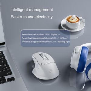 Souris vocale IA <span class=keywords><strong>Inphic</strong></span> S6 sans fil, double mode de charge, silencieuse, intelligente, à commande vocale, pour le bureau et la maison - Product Image 6