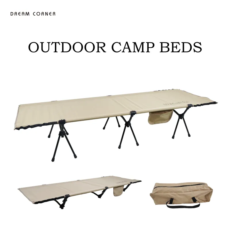Dual-use Ultra-light Adjustable Bed Durable Oxford Fabric Sports Camping Portable Bed Outdoors
