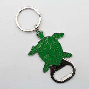 기념품 금속 동물 바다 해변 거북이 병따개 열쇠 고리 - Product Image 5