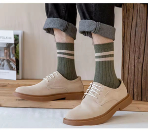 Chaussettes courtes rayées vintage de haute qualité, collection sport et décontractée personnalisable pour l'été, disponible en plusieurs couleurs - Product Image 5