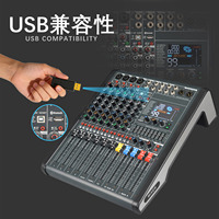 Mezclador de Audio Profesional GAX-KC16 Green Audio de 16 Canales, 99 Efectos de Reverberación Digitales DSP, Interfaz de Audio USB, Mezclador Multifuncional