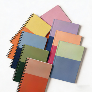 Quaderno Monocromatico Personalizzato con Nome, Quaderno <span class=keywords><strong>a</strong></span> <span class=keywords><strong>Spirale</strong></span> Bicolore <span class=keywords><strong>a</strong></span> <span class=keywords><strong>Righe</strong></span> - Product Image 1