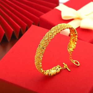 JXX JSZ-Z53 Brazalete Ajustable de Alta Calidad Chapado en Oro de 24K con Circonitas para Bebé, Brazalete Moderno - Product Image 4