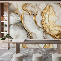 Autocollant mural en marbre rose imperméable, panneau mural en mousse XPE, papier peint amovible à coller et à décoller pour la décoration murale de la maison, insonorisant