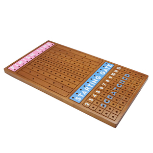 <span class=keywords><strong>Juego</strong></span> de Mesa de Carreras de Caballos, Acabado en Madera Maciza Gruesa, <span class=keywords><strong>Juego</strong></span> de Carreras de Caballos con 11 Caballos de Metal - Product Image 4