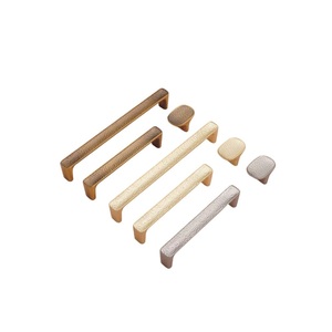 Hammered Zinc Alloy Minimalist Durable Cabinet Door Furniture Drawer Shoe Cabinet Wardrobe Handle and <b>Knob</b> - Product Image 3