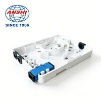 Caja Terminal de Panel Óptico Invisible Mini FTTH de 1 Núcleo para Redes 3G y 4G