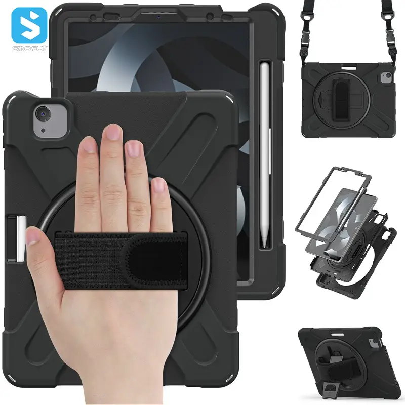 Heavy Duty Case For iPad 10 Air 5 10.9 2022 With Kickstand Shockproof Protective Armor Tablet Cover For iPad 10th