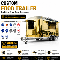 Camion de restauration rapide entièrement équipé, bar mobile et chariot à café avec remorque de traiteur pour glaces et hot-dogs, cuisine complète