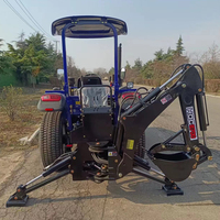 Tracteur pelleteuse avec attelage 3 points Pelle rétrocaveuse remorquable à 3 points avec CE